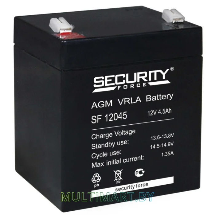 Аккумулятор для ИБП Security Force SF 12045 (12В/4.5 А·ч)